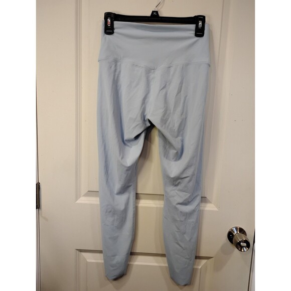 Women's Nike Zenvy Gentle Support High Rise 7/8 Leggings Light Blue Medium - Picture 5 of 7